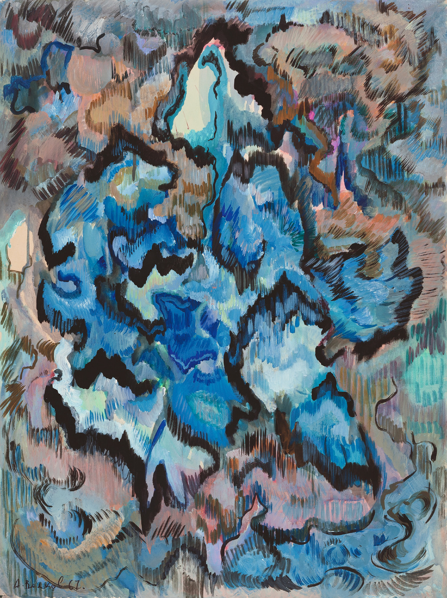 «Без названия» 1967 бумага, гуашь, темпера 75х54 см