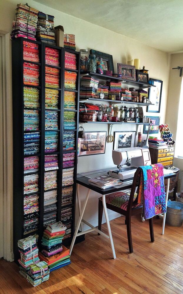 Здесь приглянулся стеллаж для тканей