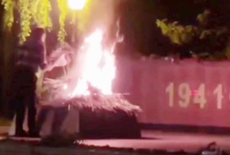    Осквернение памятника, Воронеж