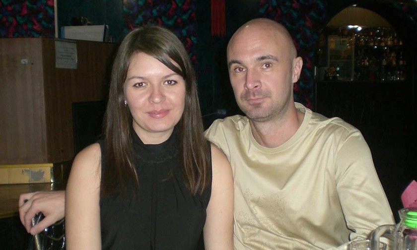 Ангелина с первым гражданским мужем Виктором