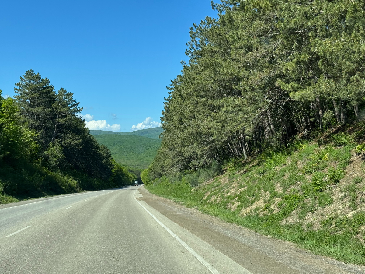 Дорога из Феодосии в Судак через Старый Крым... Фото автора