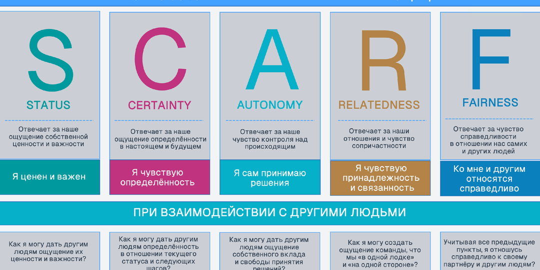 Модель SCARF в работе лидера-медиатора