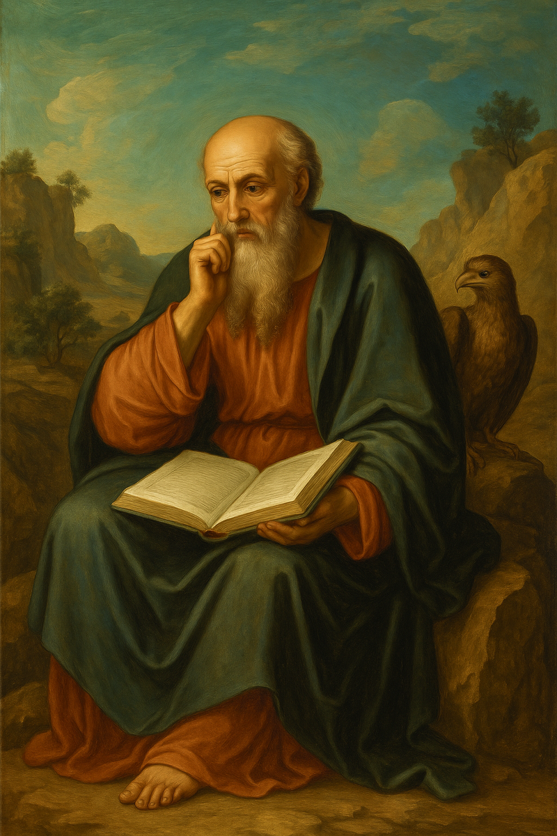  иллюстрация образ Иоанна на Патмосе