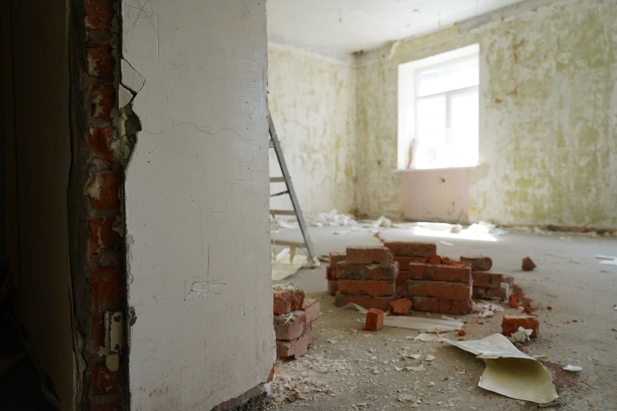    В Курской области продолжается капитальный ремонт образовательных организаций