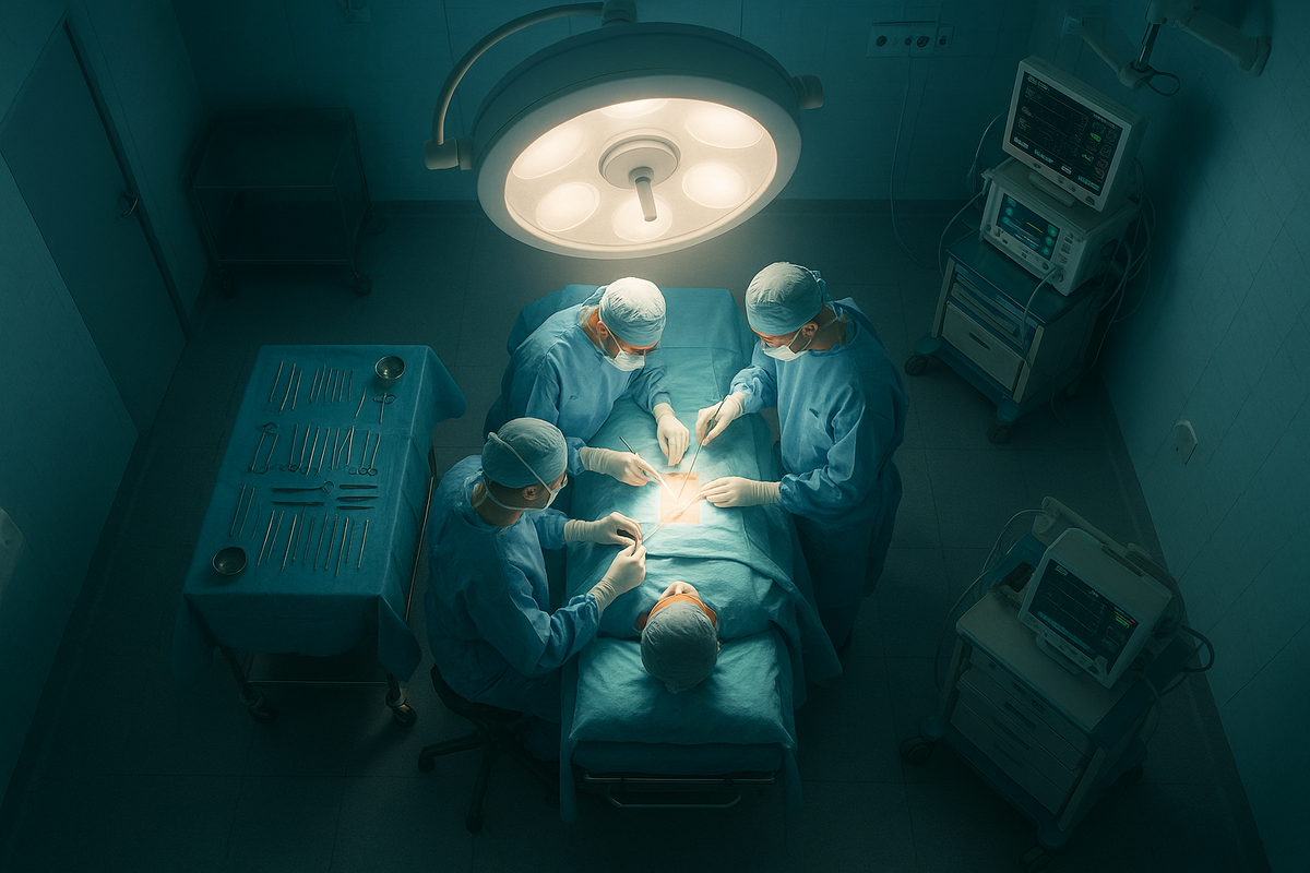 Пэм утверждала, что наблюдала за операцией сверху - несмотря на отсутствие сознания.