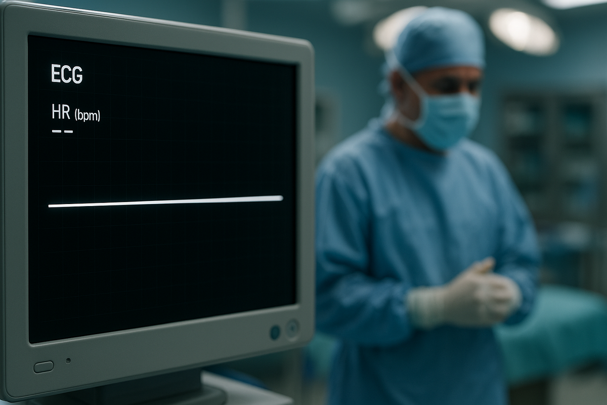 Во время операции мозг Пэм не подавал сигналов - ни одного нейронного всплеска.