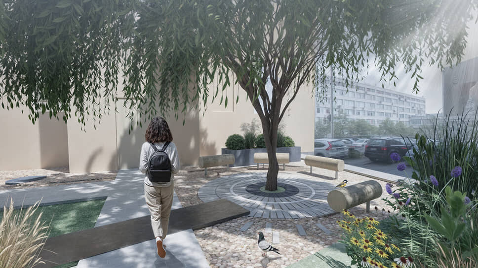 Эскиз парка у Дома Маклецкого.📷Фото: Эскизный проект