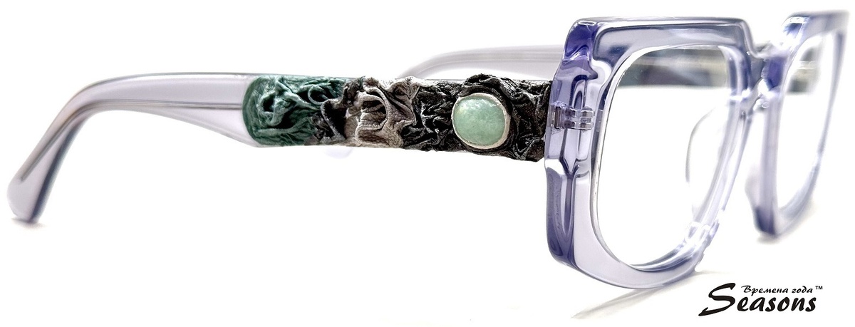 Оправа S-110, нефрит, натуральная кожа