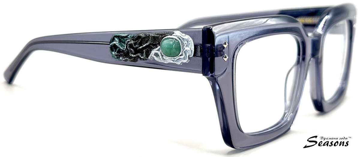 Оправа S-156, нефрит, натуральная кожа