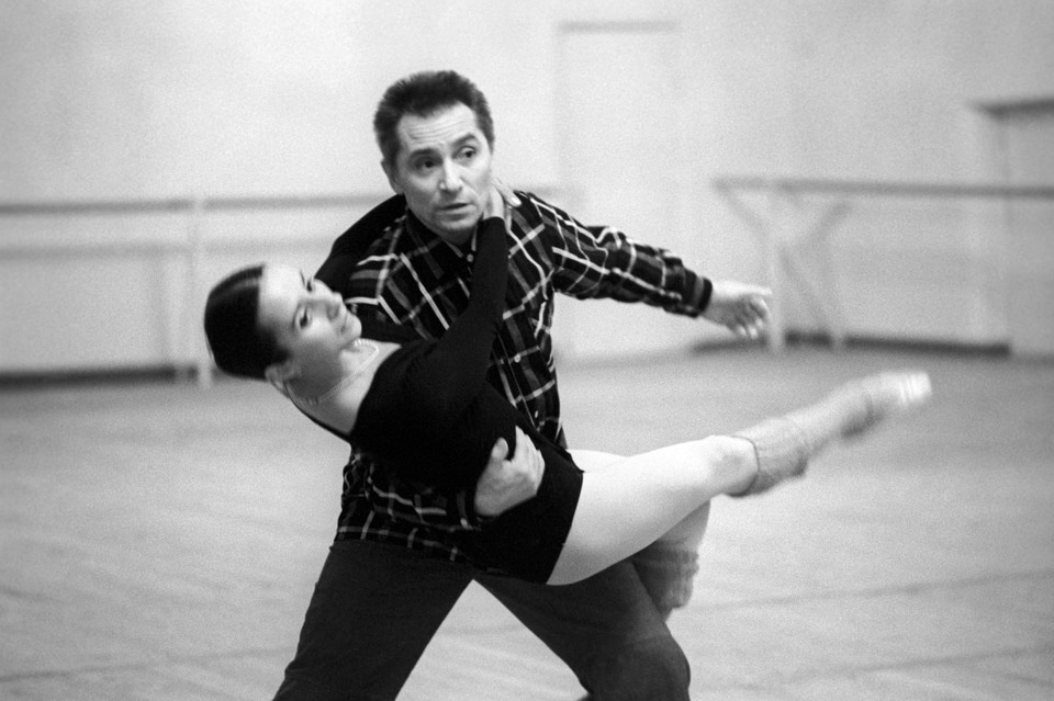    Юрий Григорович и Наталья Бессмертнова во время работы над балетом "Ангара" в 1975 году. Фото: ITAR-TASS.