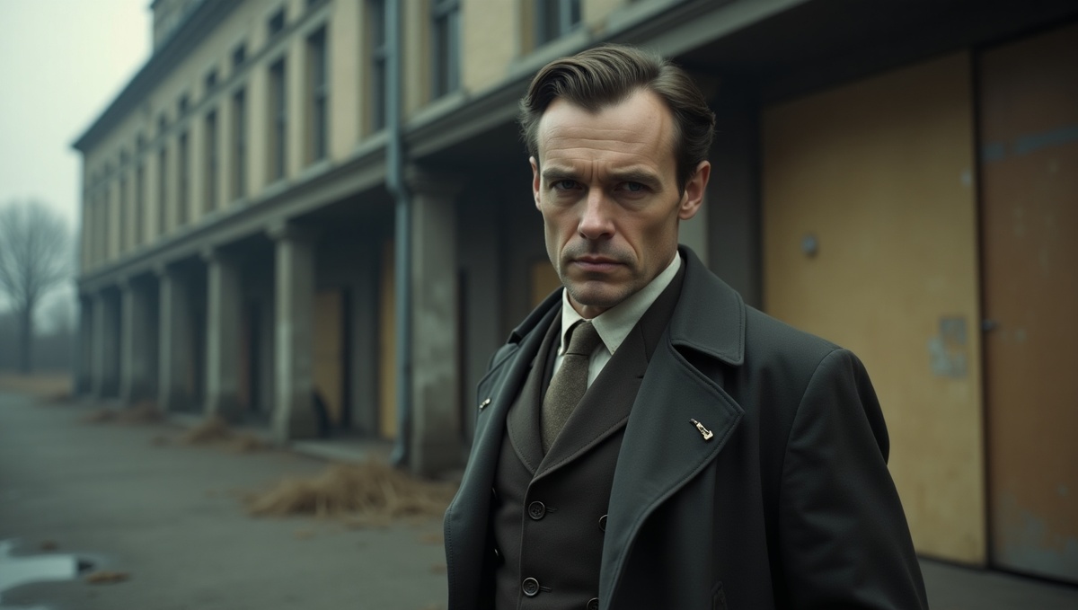 Европейская безнадежность: Персональный взгляд на отчаяние и экономический крах в Европе, символизированный безработным или разоренным человеком.