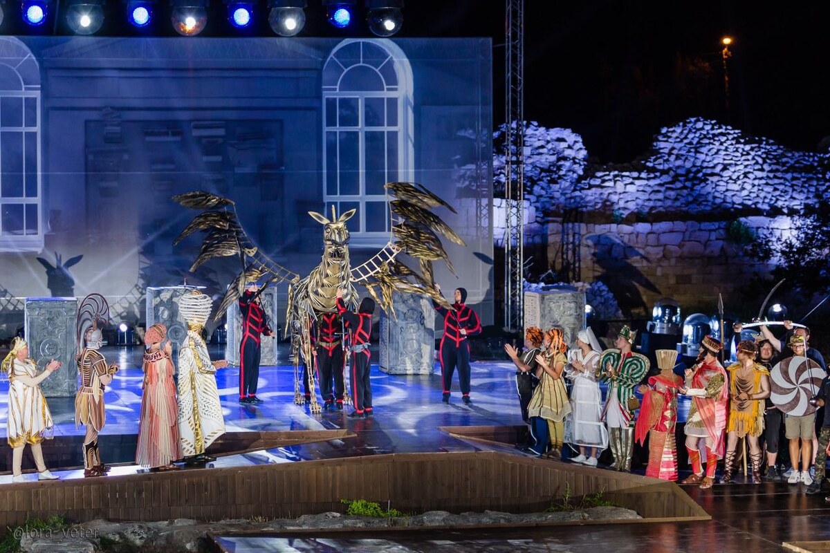 Историческое мультимедийное шоу «Грифон» // Фото: пресс-служба музейно-храмового комплекса «Новый Херсонес»