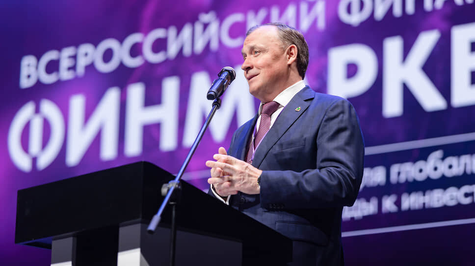 Глава Екатеринбурга Алексей Орлов на форуме «Финмаркет».📷Фото: Марина Молдавская / Коммерсантъ