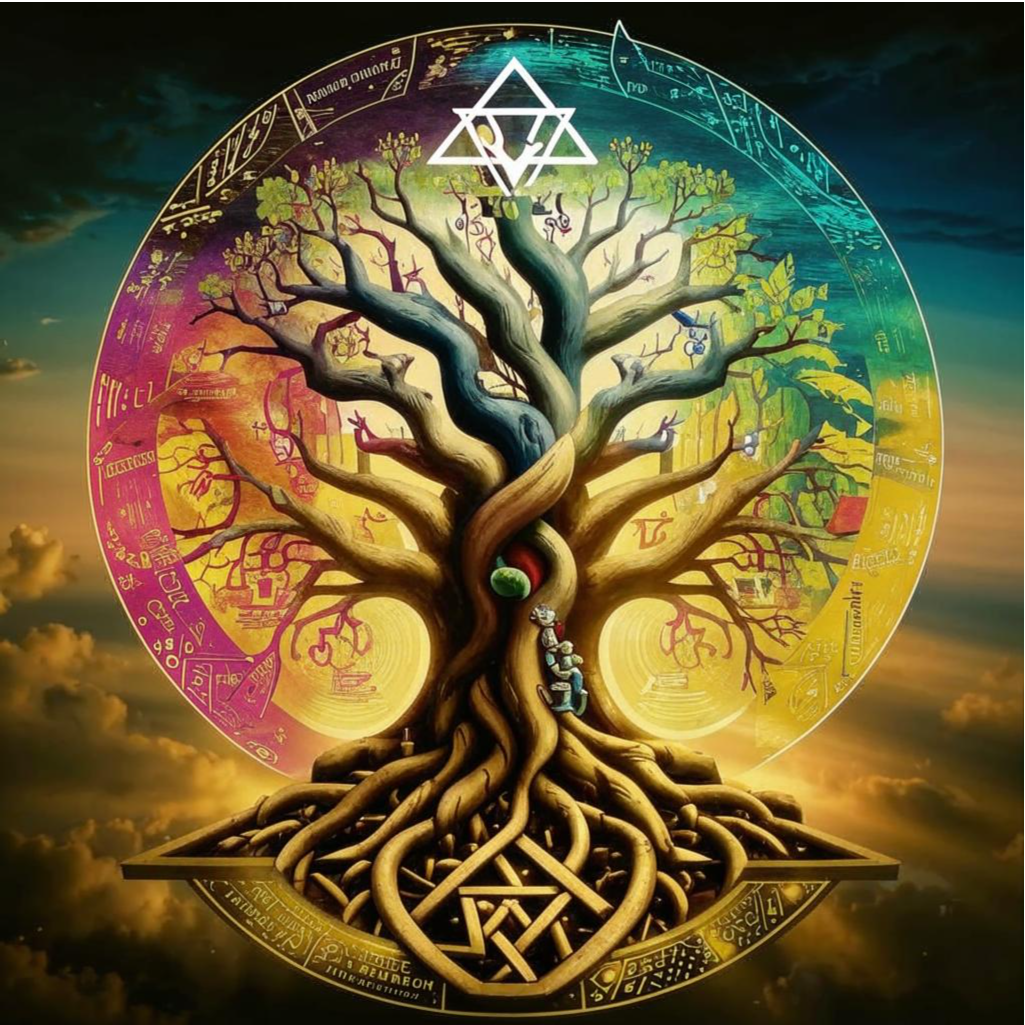 Древо. Иллюстрация сгенерирована нейросетью