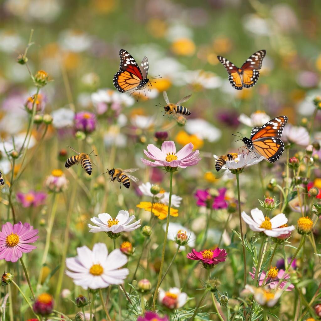 Пчелы и бабочки - лучшие друзья хорошего урожая😎