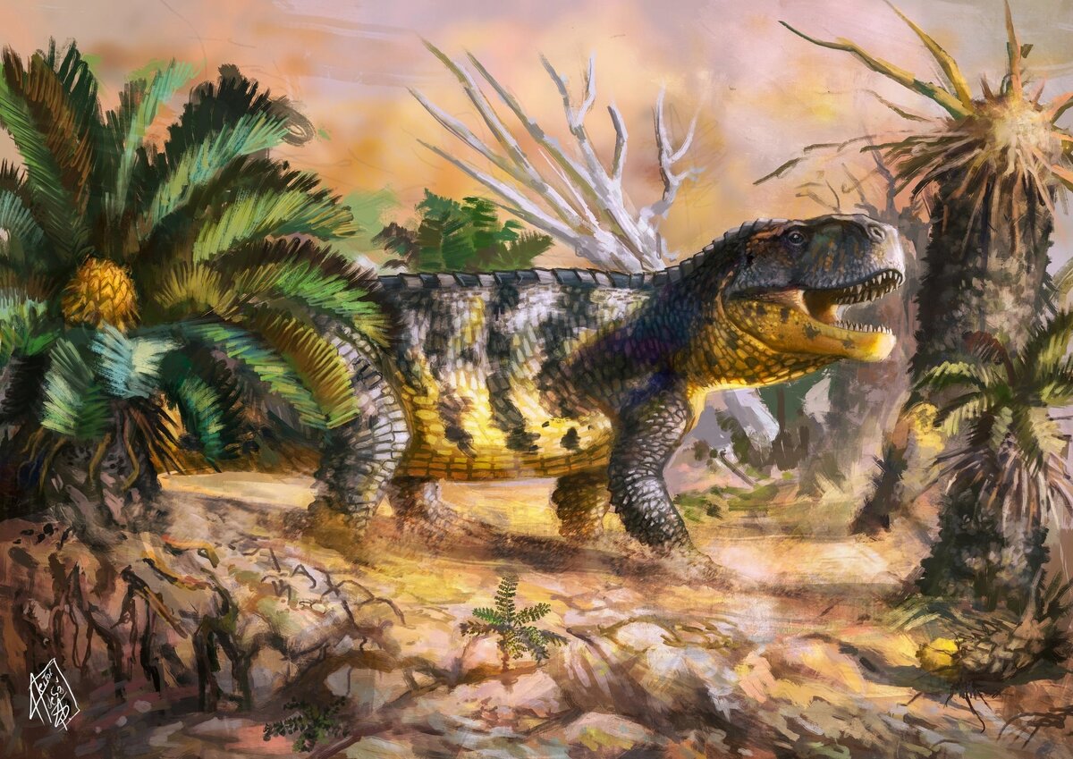 Престозух гуляет по лесу. Арт.