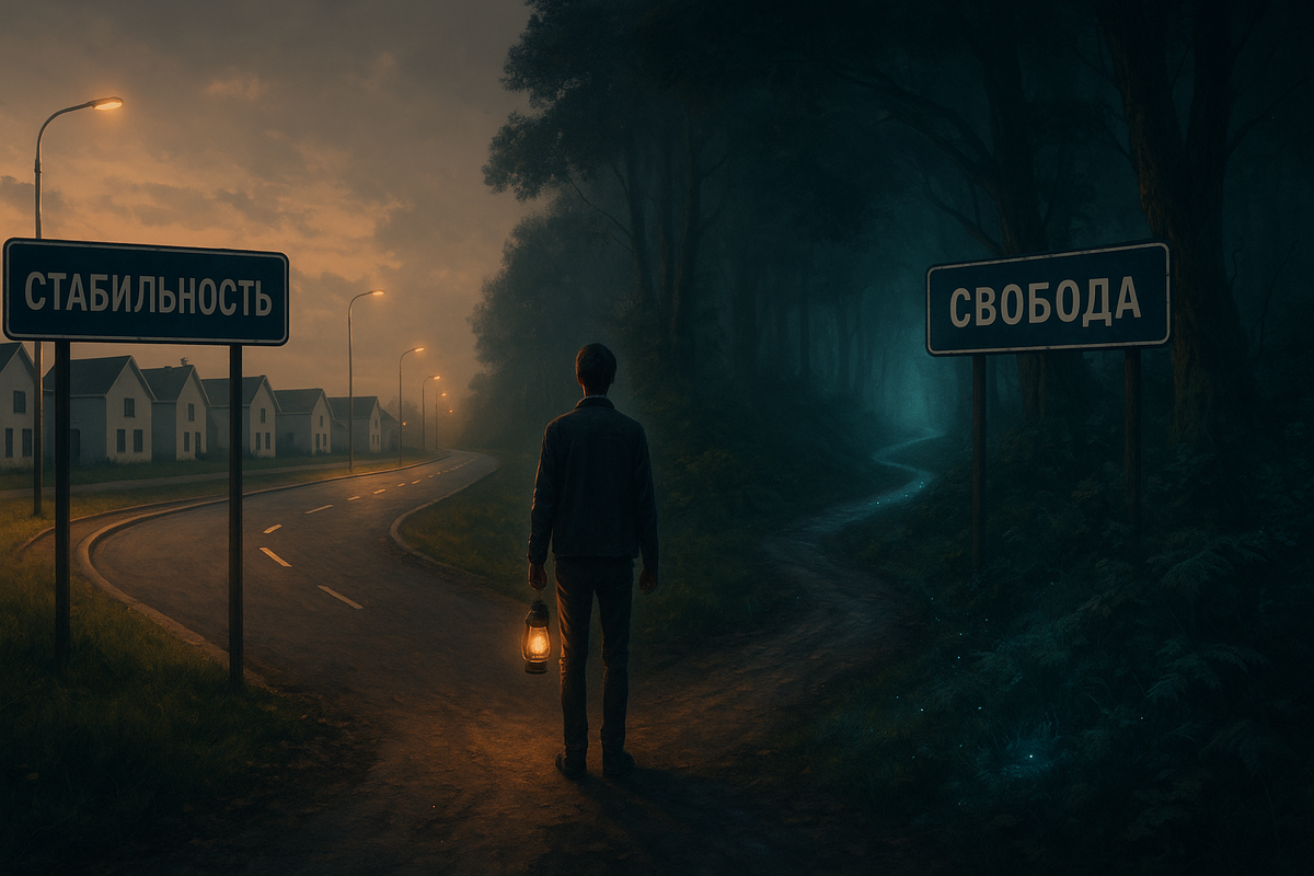 Стабильность или свобода? Прямо сейчас — твой выбор.