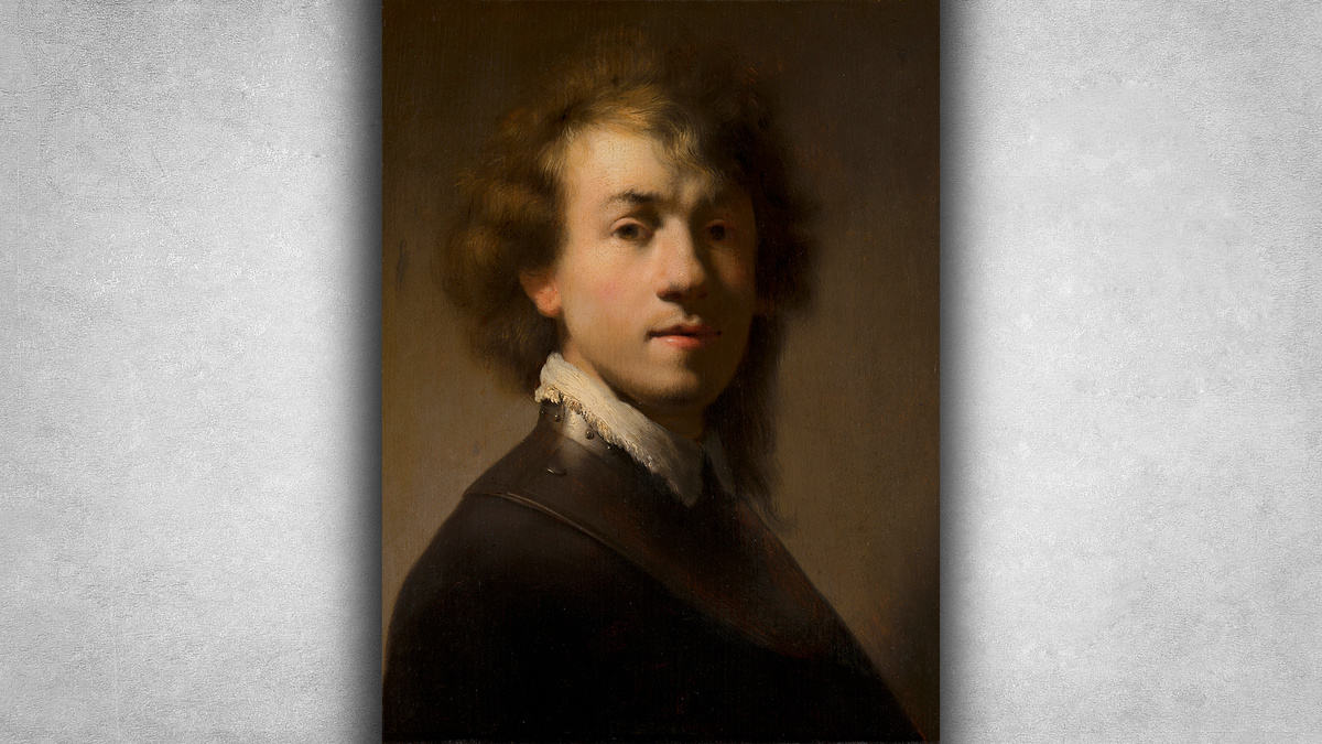 Рембрандт - Автопортрет, 1629 г.