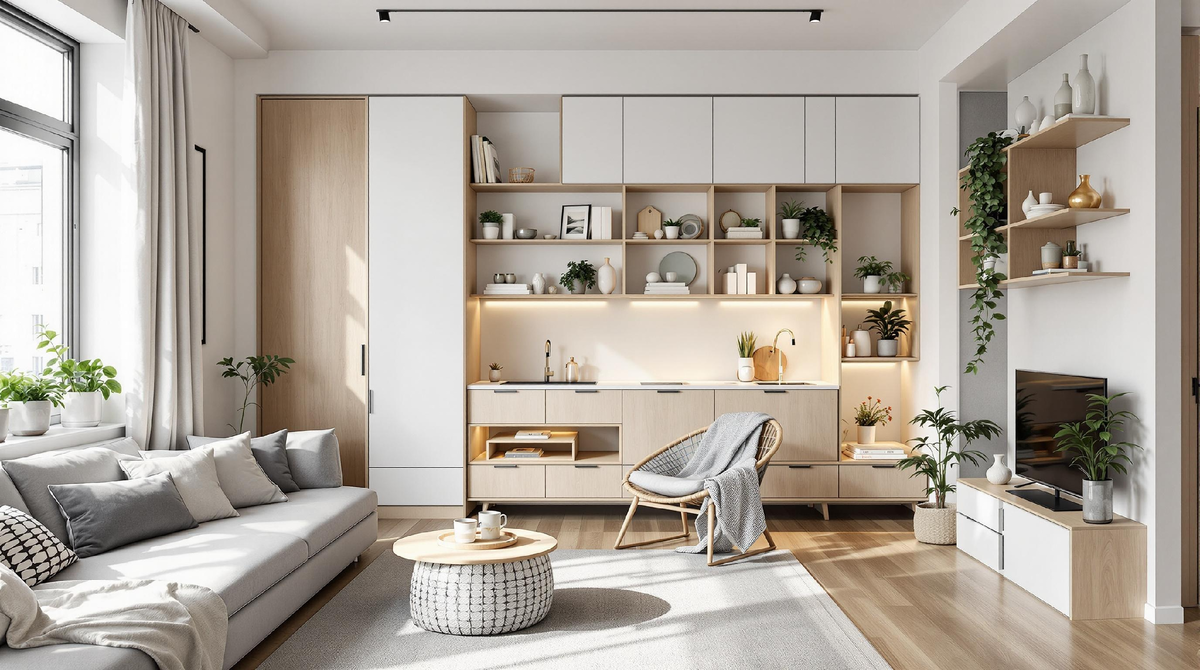 В маленькой квартире