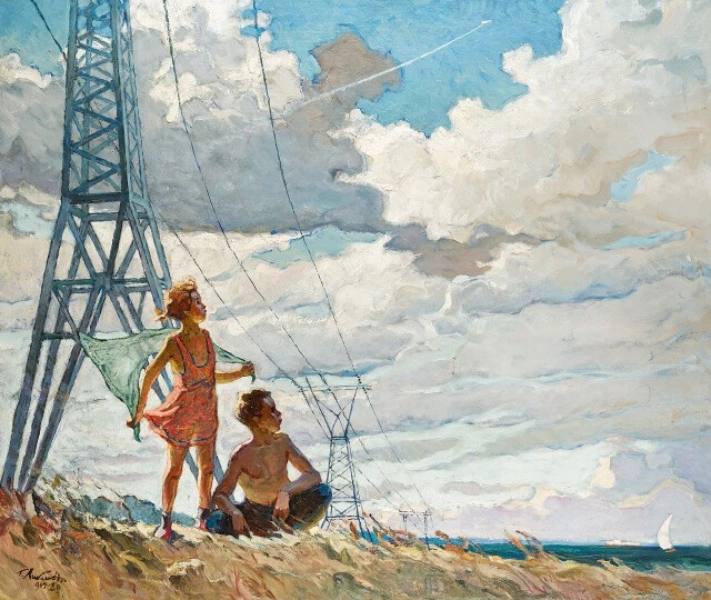 "Энергия", художник Григорий Густавович Ликман, 1964