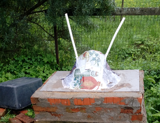 Вот такой инопланетянин получился. Фото автора