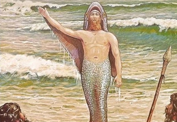 Бог мудрости и воды Энки послал к людям существо-русала по имени Оаннес. https://clck.ru/3MB4Jx