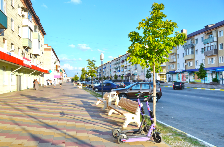 Одна из улиц города Урюпинска