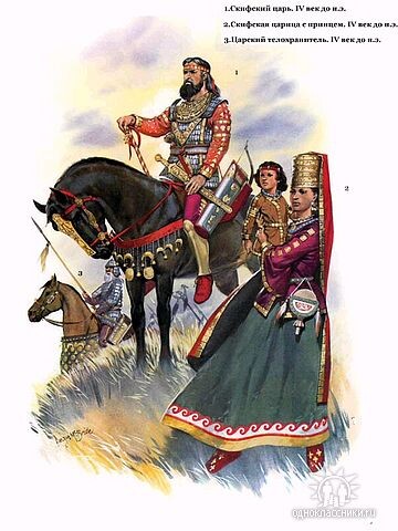 Скифский царь. Реконструкция по деталям из кургана