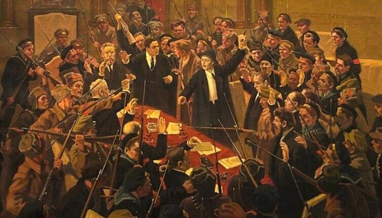     Михаил Соколов, «Арест Временного правительства», 1933 г., общественное достояние