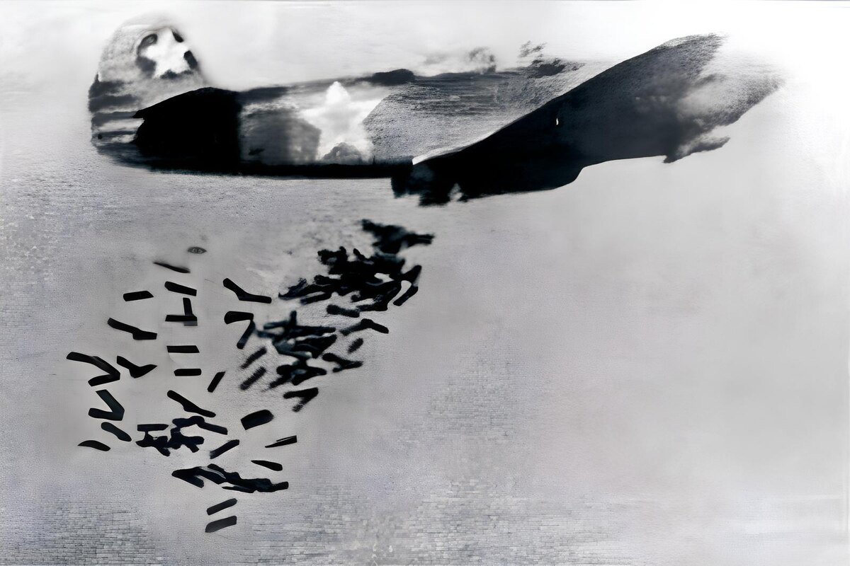   Сброс противотанковых авиабомб с кумулятивным эффектом (ПТАБ)