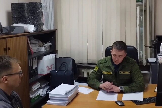    Подозреваемый в СУ СК по Кузбассу. Фото: СУ СК России по Кемеровской области – Кузбассу