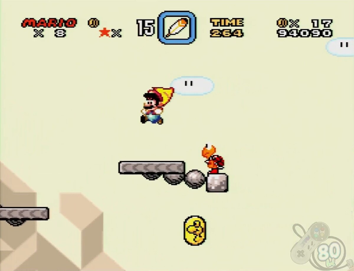 Super Mario World Super Nintendo плащ крутая штука