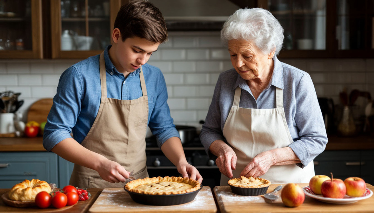 Пирог из яблок с секретом