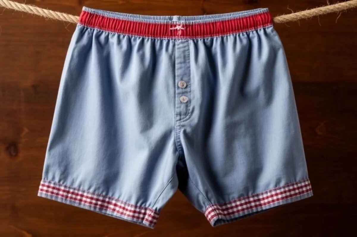    Дверь открыл мужик в трусах.