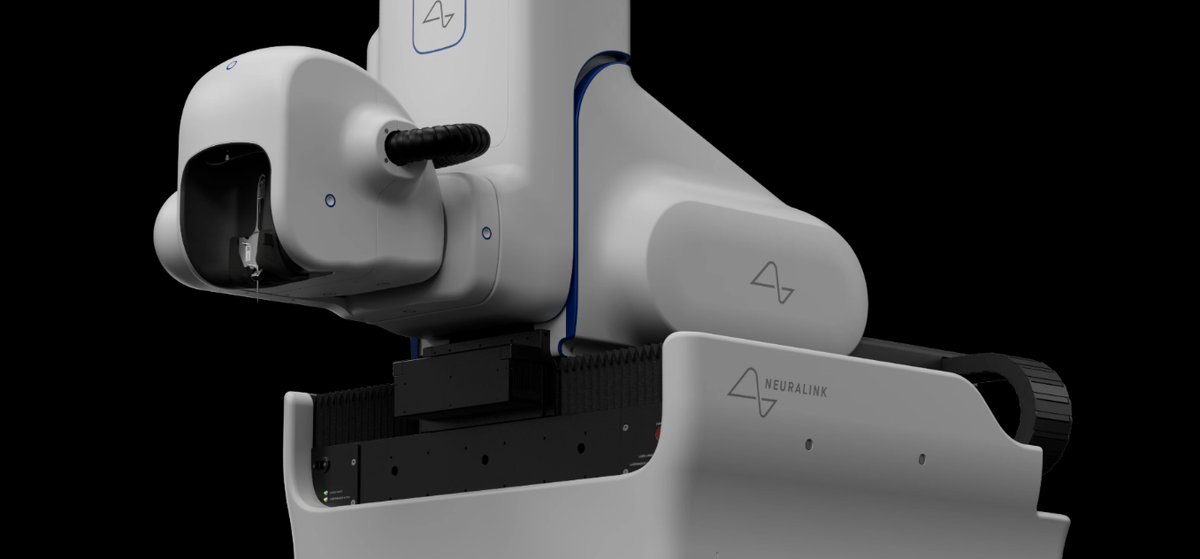 Установку чипа выполняет робот. Фото Neuralink  📷
