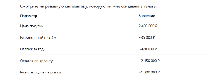 Таблица сравнения