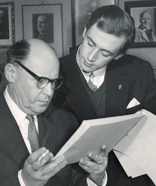 Василий с отцом Борисом Николаевичем Ливановым (1960-е годы)