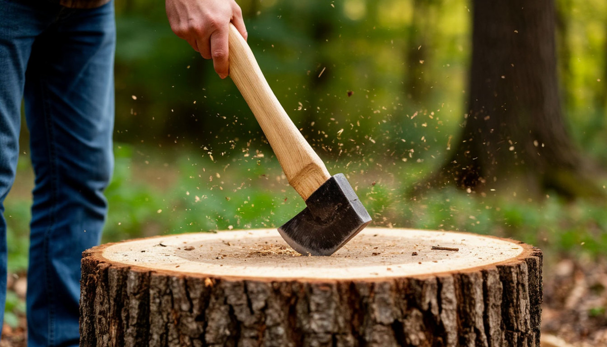 Механическое удаление пней