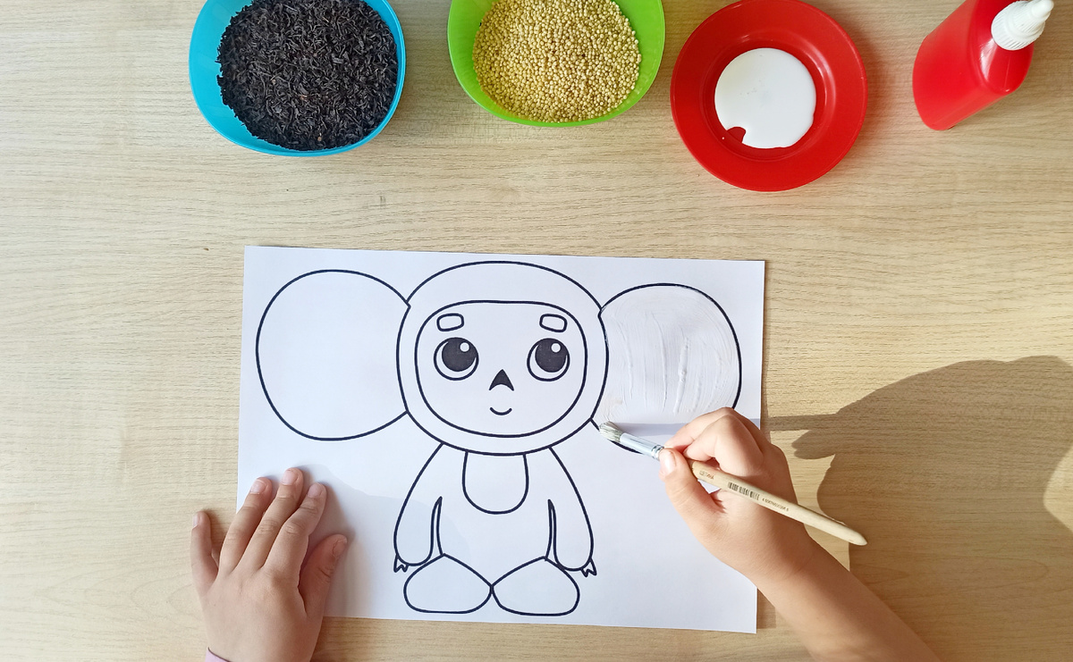 Намазываем клеем