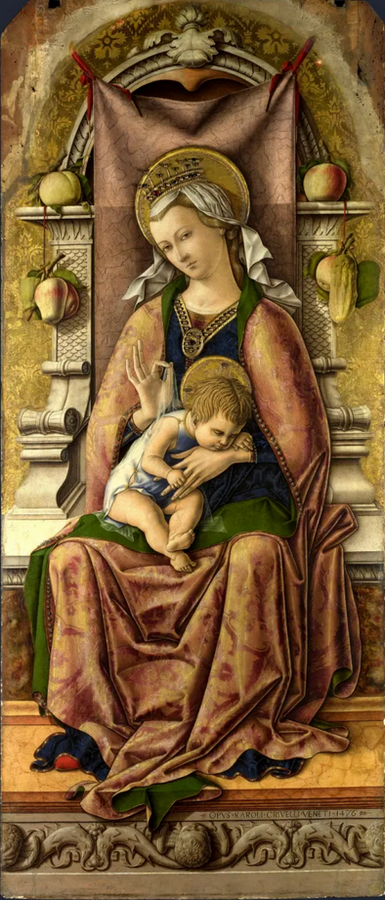 Мадонна на троне. Полиптих (центральное изображение алтаря Сан Доменико в Асколи), 1476