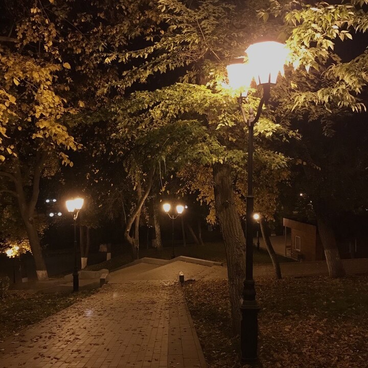     спуск с верхней аллеи — наши дни