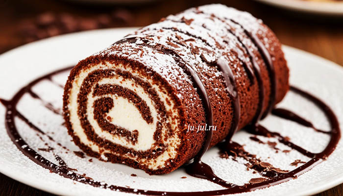 Рулет Баунти без выпечки