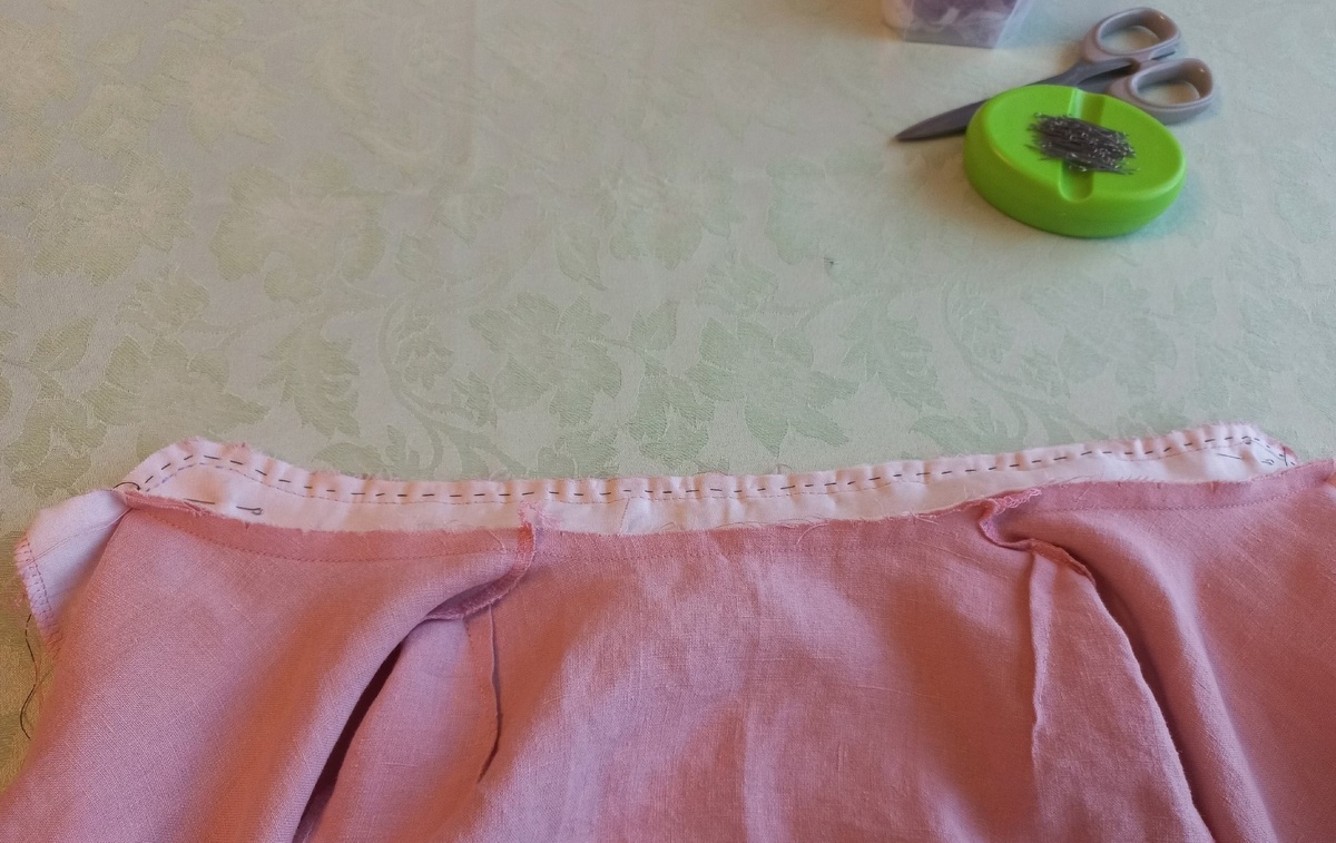 Моменты работы над блузкой