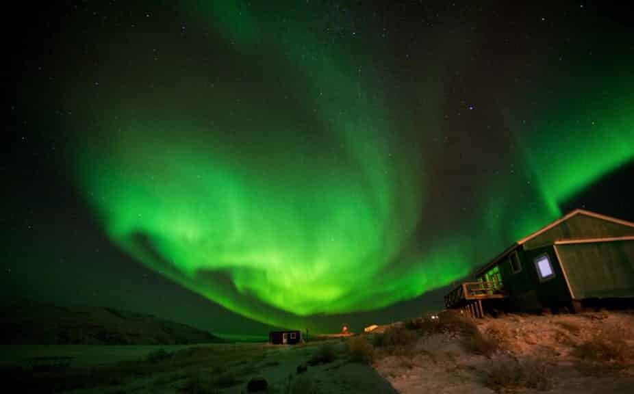 Северное сияние в Гренландии