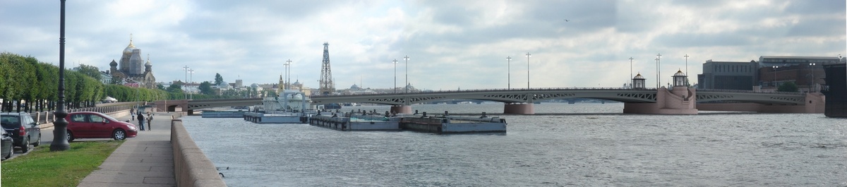 © АО «Институт «Стройпроект» / stpr.ru (Проект Ново-Адмиралтейского моста, вариант 2011 г. Визуализация)