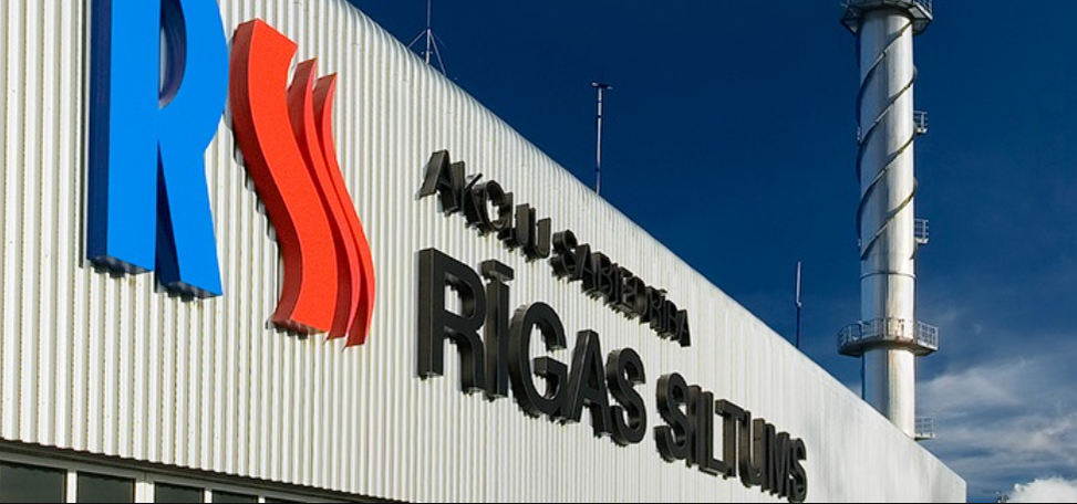 Вывеска на здании Rīgas siltums © Rīgas siltums