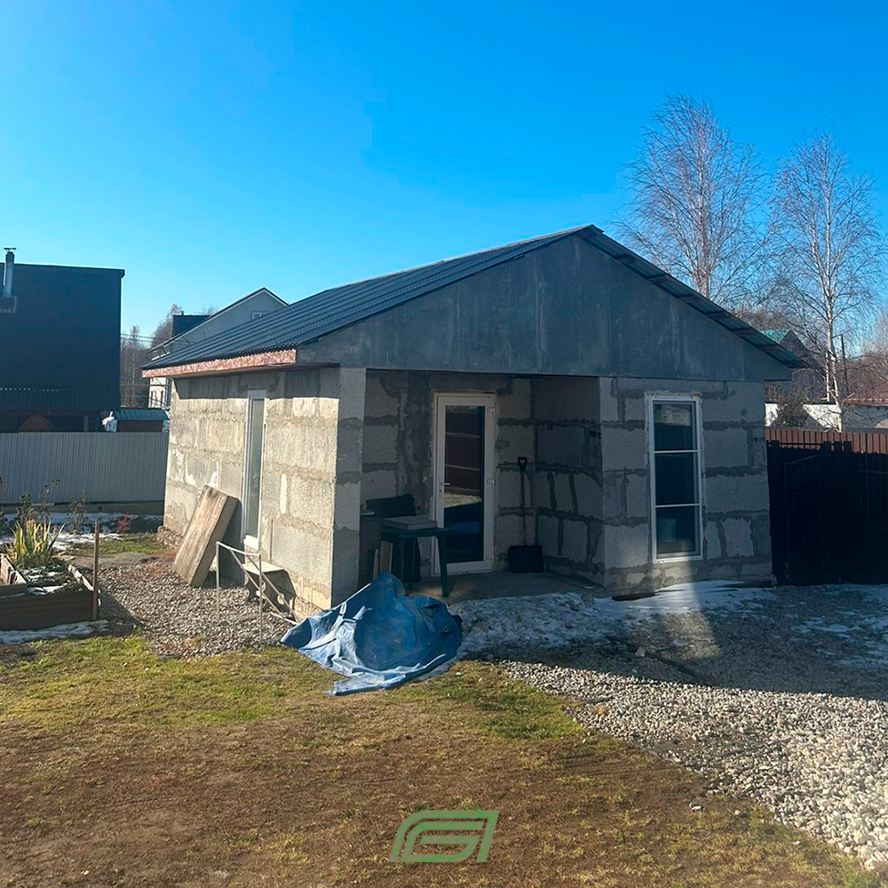 Баня 8х6. Общая стоимость проекта составила 1 802 550 руб.