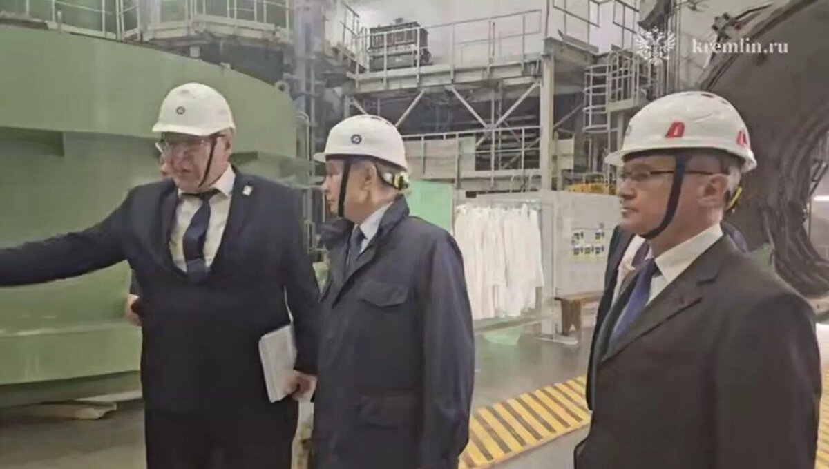 Путин посетил строящуюся в Курской области АЭС-2 © Photo : Администрация президента РФ