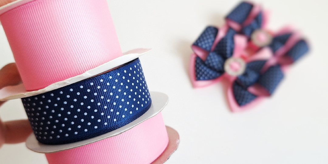 Магия контрастов. Яркие бантики из лент. Мастер-класс по фото.