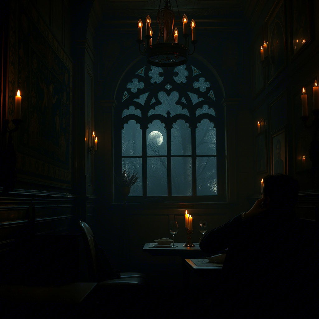 Мужчина молча подошёл к столу и сел на один из стульев